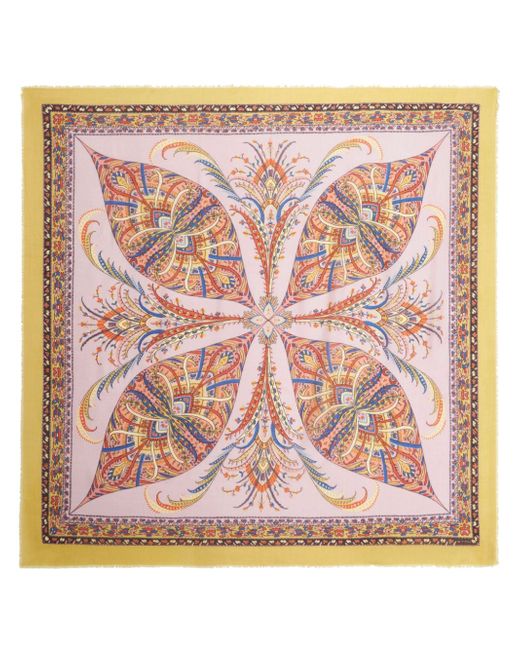 Etro abstract-print square scarf