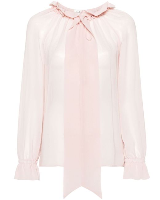 P.A.R.O.S.H. sheer georgette blouse