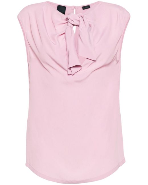 Pinko knotted crepe blouse