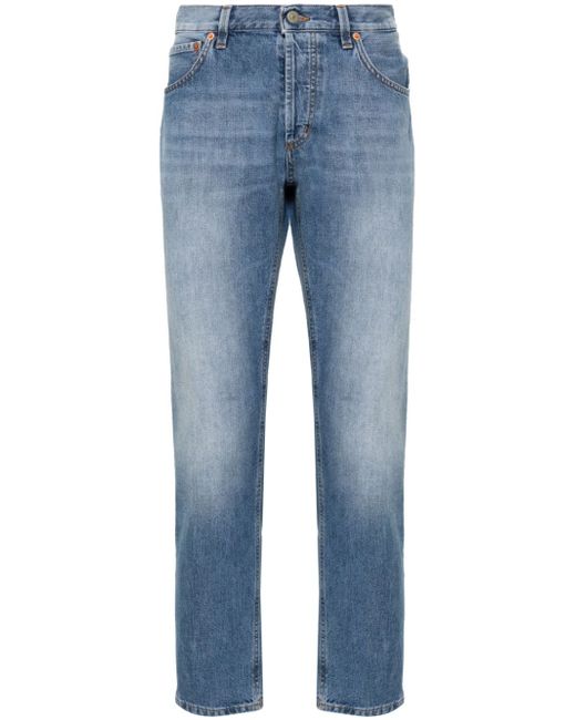 Dondup Brighton mid-rise tapered jeans