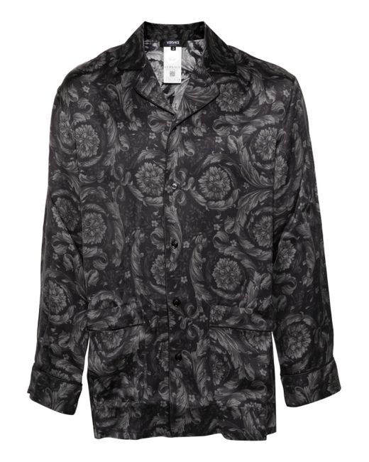 Versace Barocco-print pyjama shirt