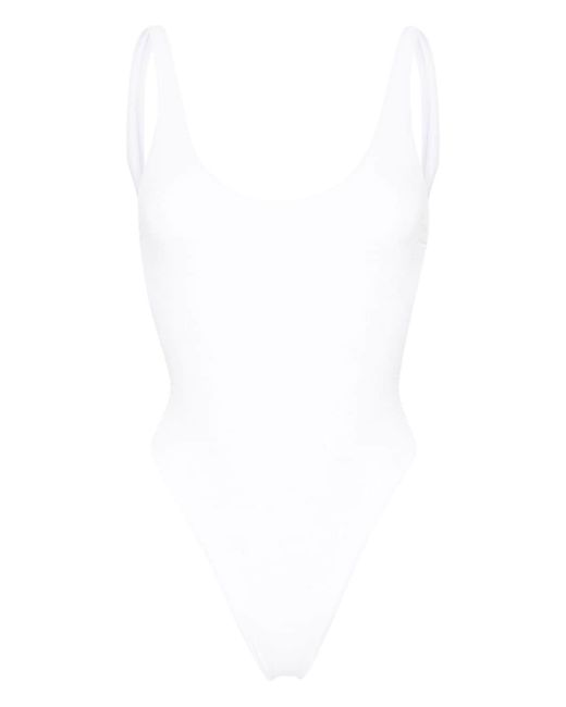 Elisabetta Franchi rhinestone-embellished monogram swimsuit