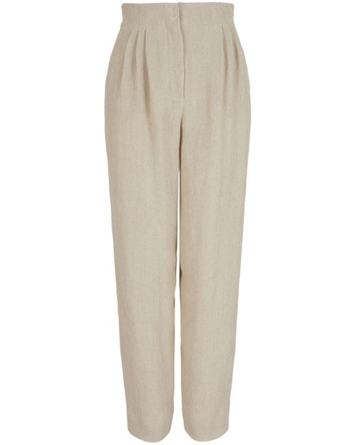 Emporio Armani high-waisted straight-leg trousers