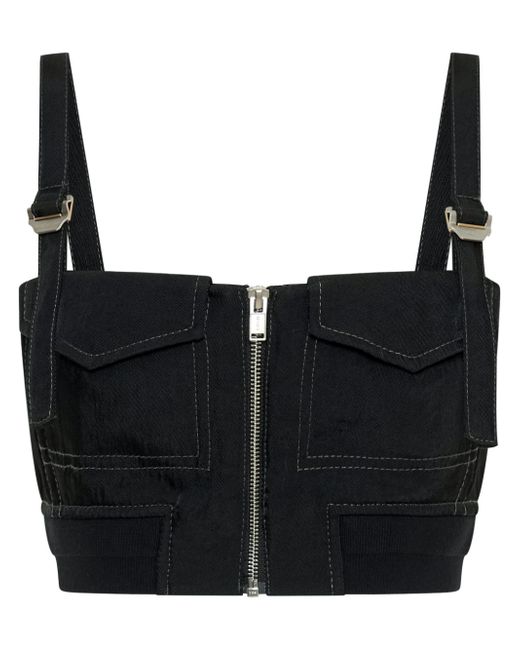 Dion Lee sleeveless cropped bustier top