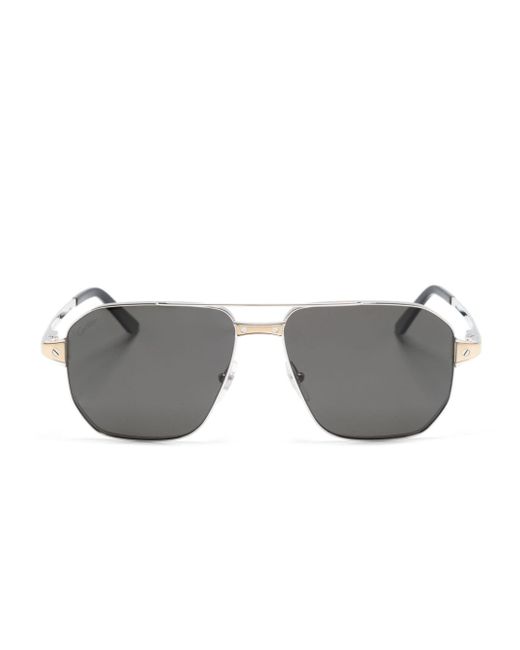 Cartier pilot-frame tinted sunglasses
