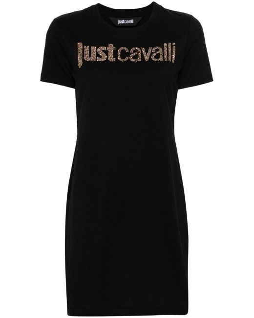 Just Cavalli logo-embellished shirt dress