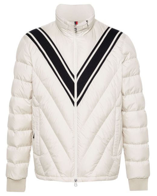 Moncler Barrot striped quilted jacket