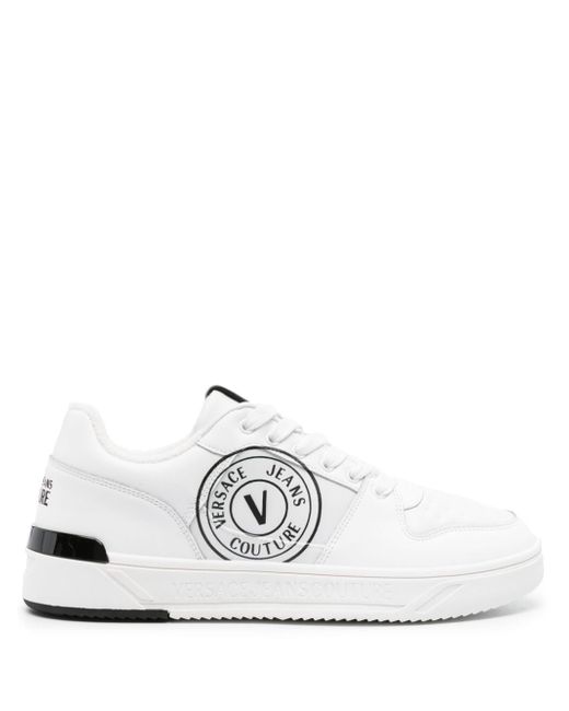 Versace Jeans Couture Starlight logo-print leather sneakers