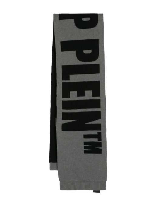 Philipp Plein intarsia-logo scarf