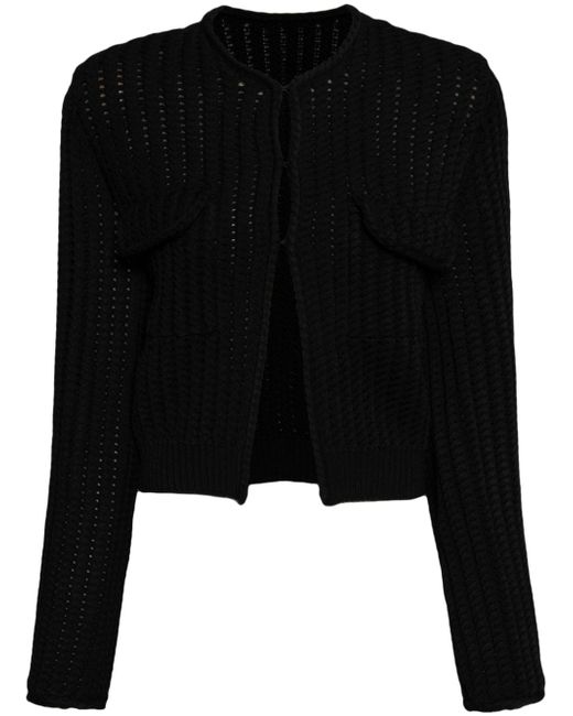 Jnby cropped knitted cardigan