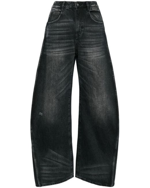 Jnby side-stripe wide-leg jeans