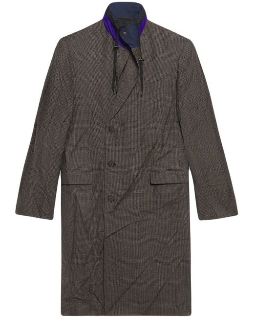 Balenciaga drawstring-detailed wool coat