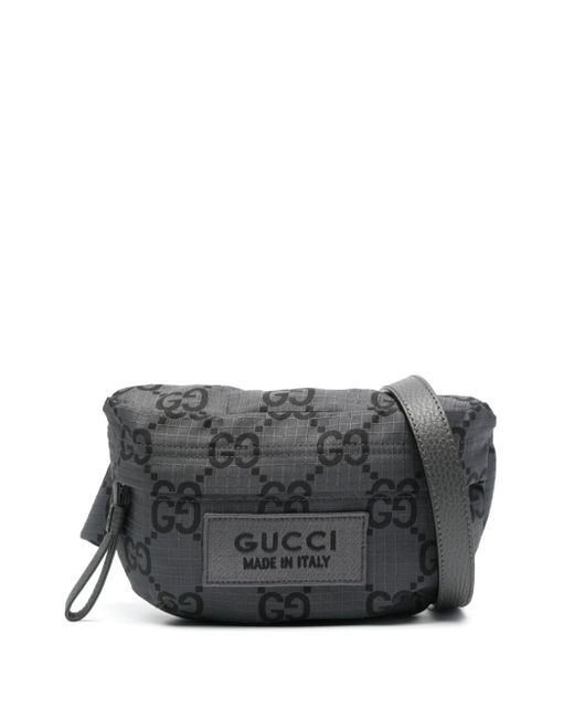 Gucci GG-Damier logo-patch belt bag