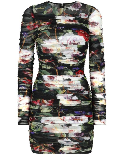 Dolce & Gabbana -print short dress