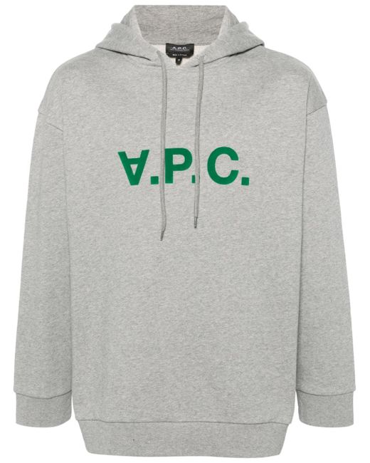 A.P.C. Milo logo-flocked hoodie