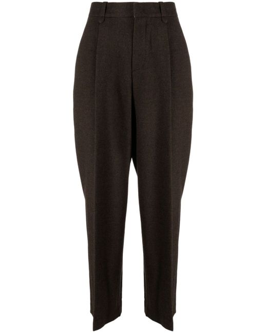 Studio Tomboy pressed-crease wool tapered trousers