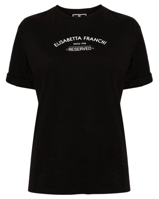Elisabetta Franchi logo-print T-shirt