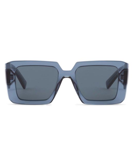 Prada triangle-logo oversized-frame sunglasses