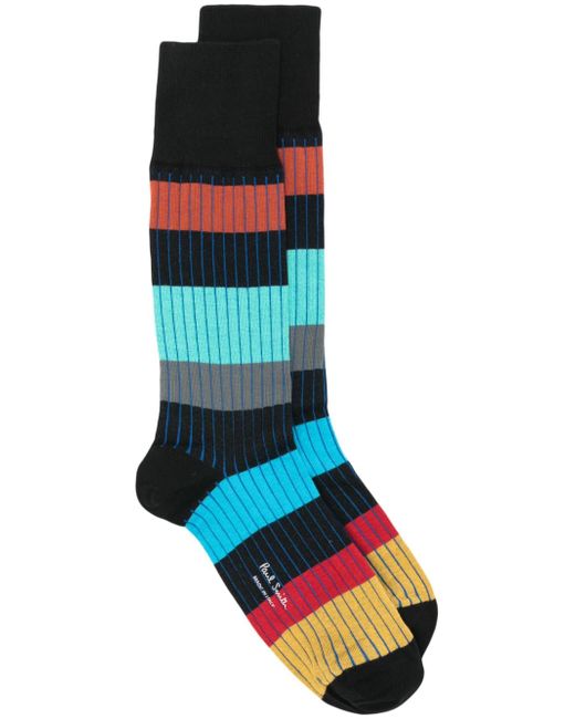 Paul Smith Errol Stripe cotton-blend socks