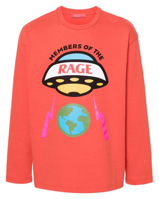 Members of The Rage illustration-print sweatshirt