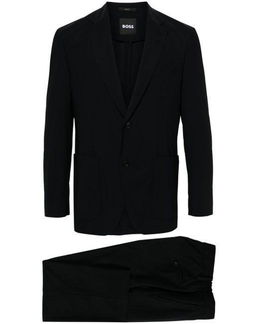 Boss notched-lapels single-breasted suit