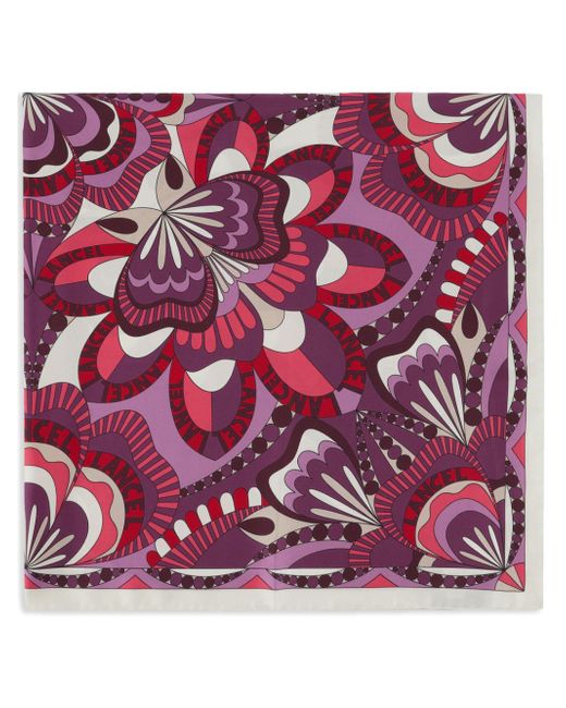 Lancel floral-print scarf