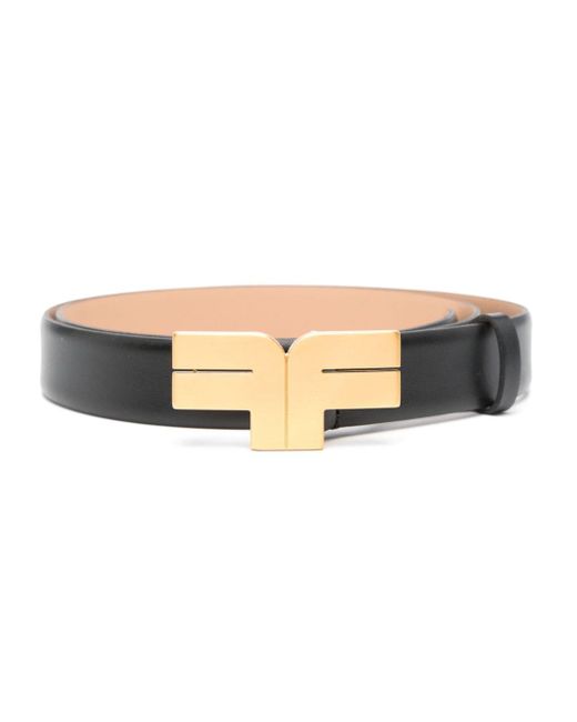 Fursac logo-buckle leather belt