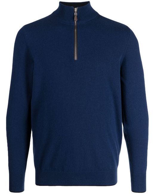 N.Peal The Carnaby zip-fastening cashmere jumper
