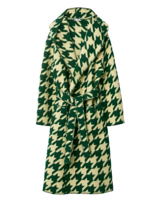 Burberry houndstooth-print robe