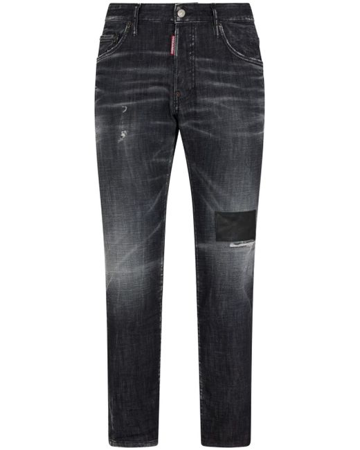 Dsquared2 patch-detail faded skinny jeans