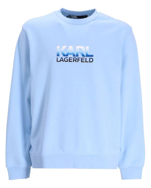 Karl Lagerfeld logo-print jersey sweatshirt