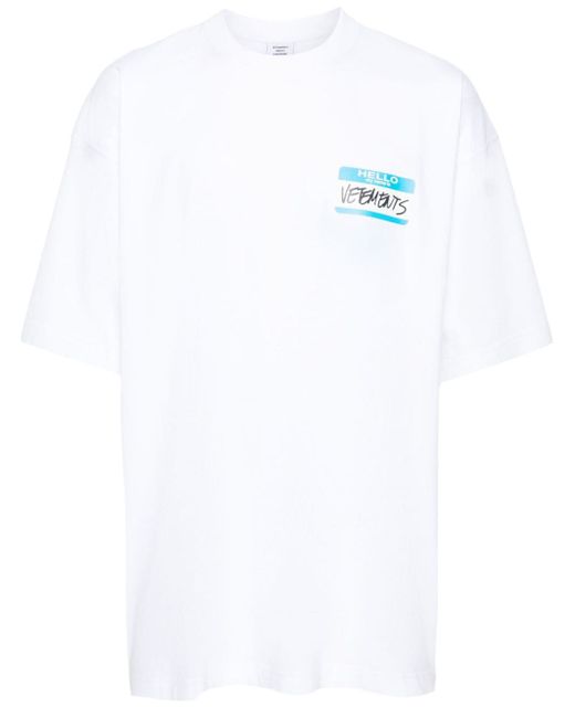 Vetements Name-Tag T-shirt