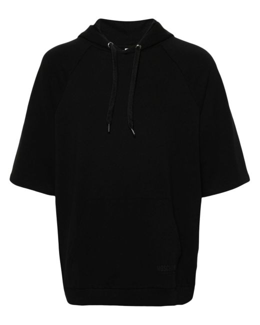 Moschino logo-tape short-sleeve hoodie