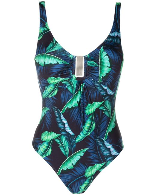 Lygia & Nanny Mirassol leaf-print swimsuit