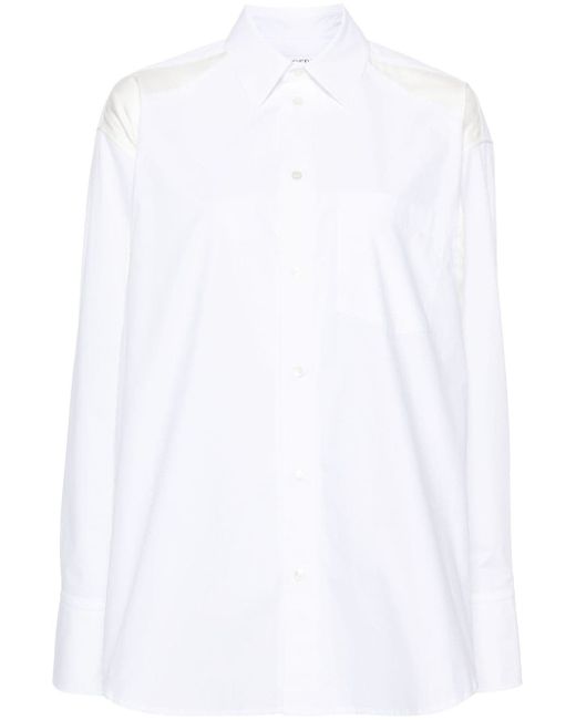 J.W.Anderson panelled cotton-poplin shirt