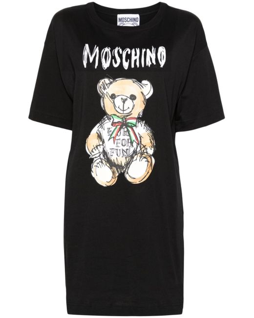 Moschino Teddy Bear-print T-shirt dress