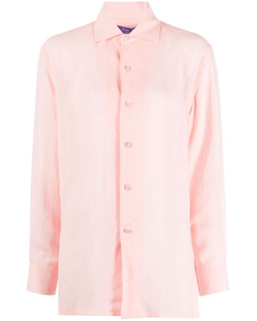 Ralph Lauren Collection spread-collar button-fastening shirt