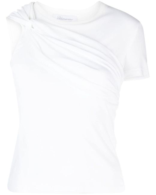 Blumarine twist-detail T-shirt