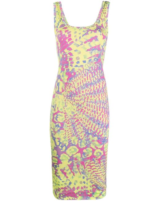 Versace Jeans Couture abstract-print sleeveless dress