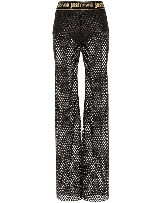 Just Cavalli open-knit trousers