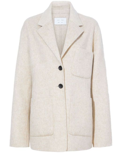 Proenza Schouler White Label brushed single-breasted blazer