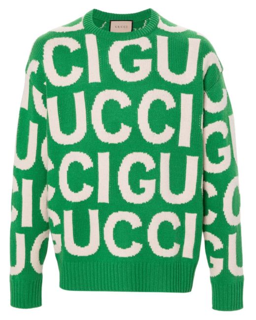 Gucci logo-intarsia jumper