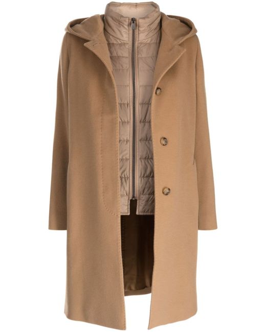 Cinzia Rocca layered single-breasted coat