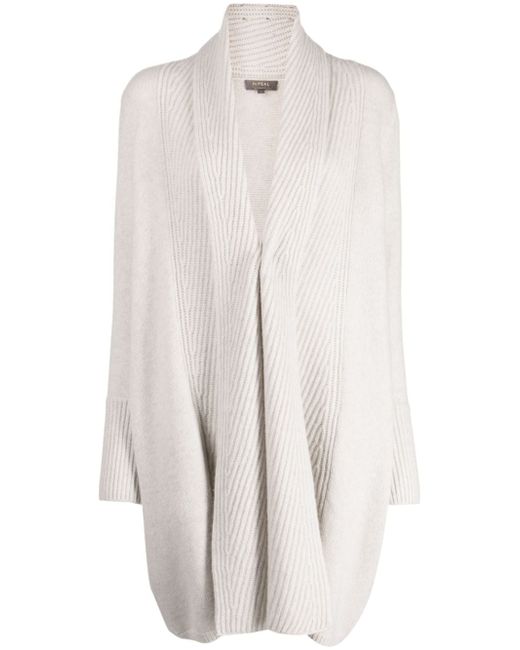 N.Peal ribbed-knit cashmere cardi-coat