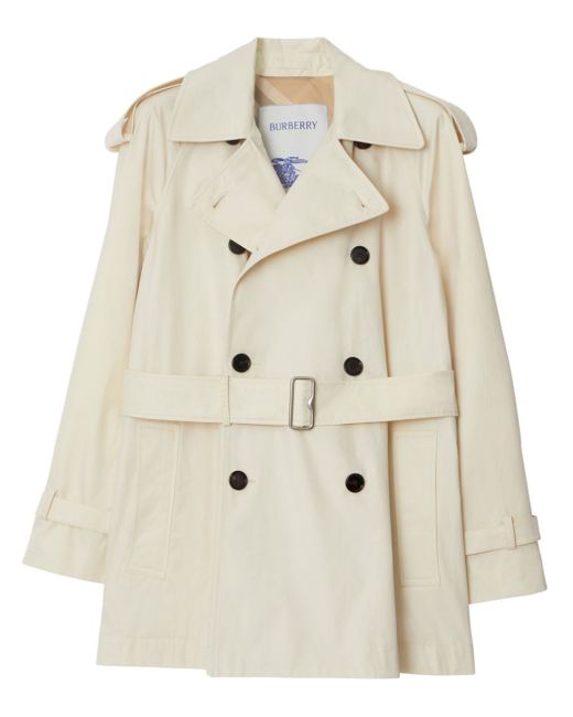 Burberry short belted trench coat