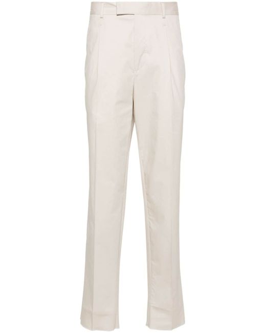 Z Zegna mid-rise pleated chino trousers