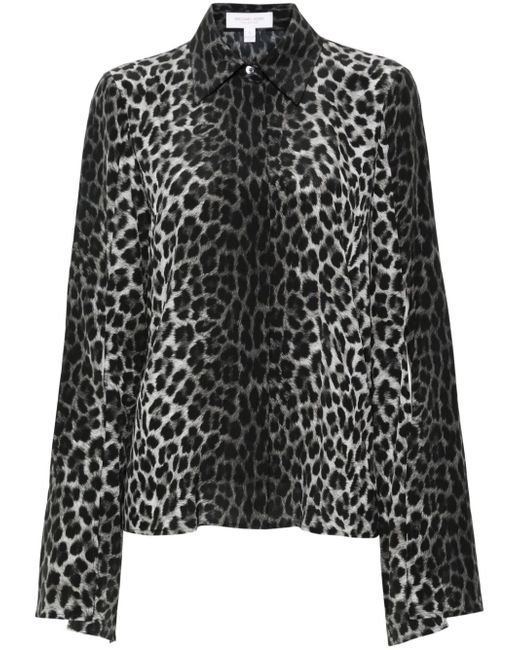 Michael Kors Collection leopard-print shirt