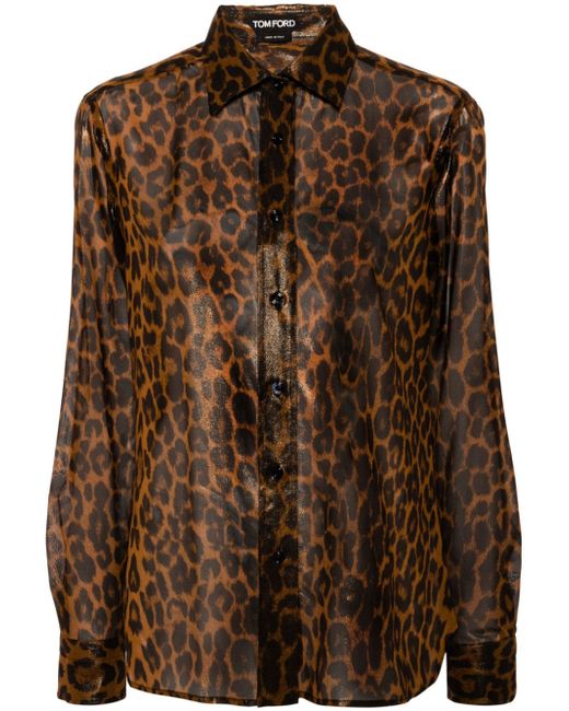 Tom Ford leopard-print shirt