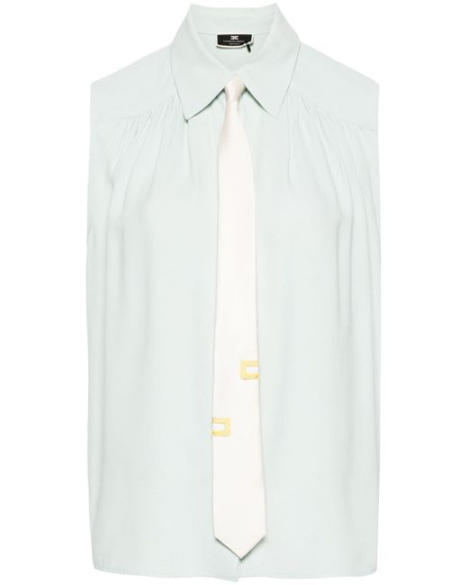 Elisabetta Franchi sleeveless georgette blouse