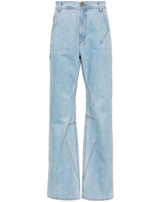 Andersson Bell mid-rise wide-leg jeans